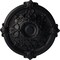 Ekena Millwork Hamilton Ceiling Medallion (Fits Canopies up to 3 3/4"), Hnd-Painted Steel Gray, 17 3/8"OD x 1 3/4"P CM17HASGS - alternate 1